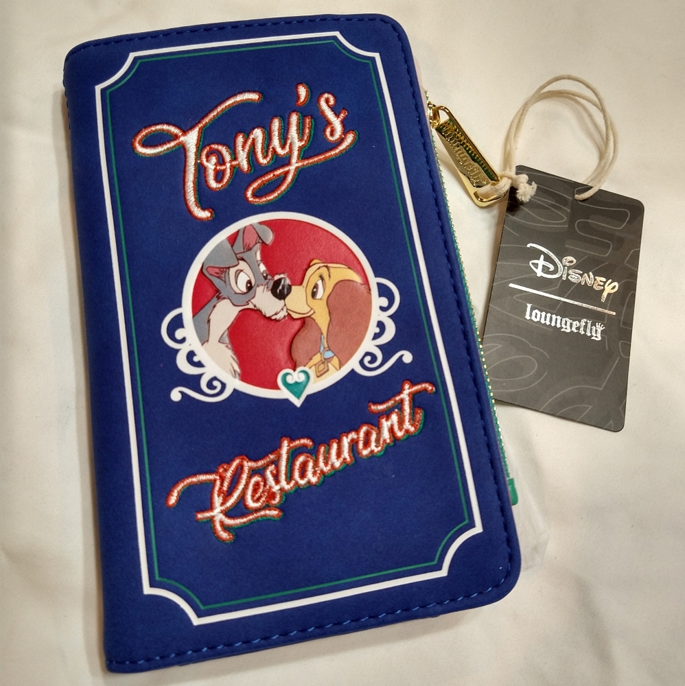 Disney Loungefly Tony's Lady Tramp wallet NWT